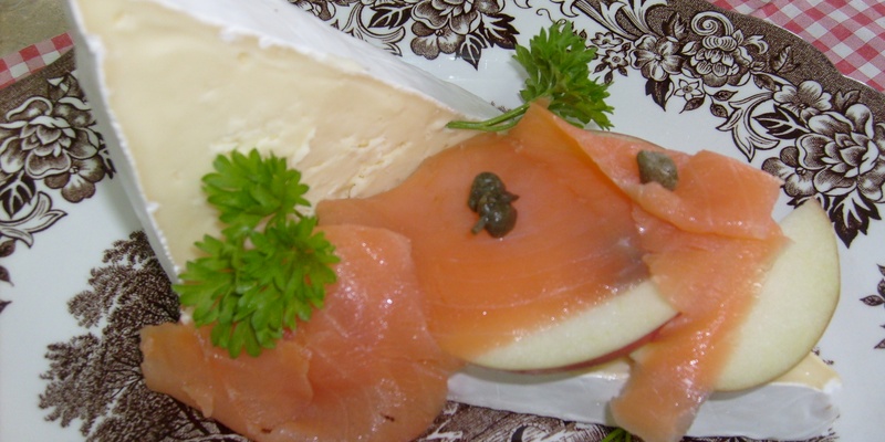 Entrée de Desneiges au saumon fumé